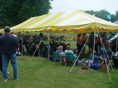 Conneaut Cellars Winery Blues Festival held in June every year – shows customers picnicking and drinking wine while listening to Blues music